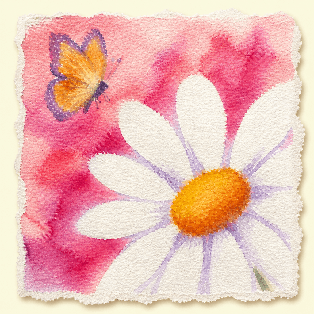 I Love To Teach 101 6 watercolour close-up of a flower - from CampFire collection