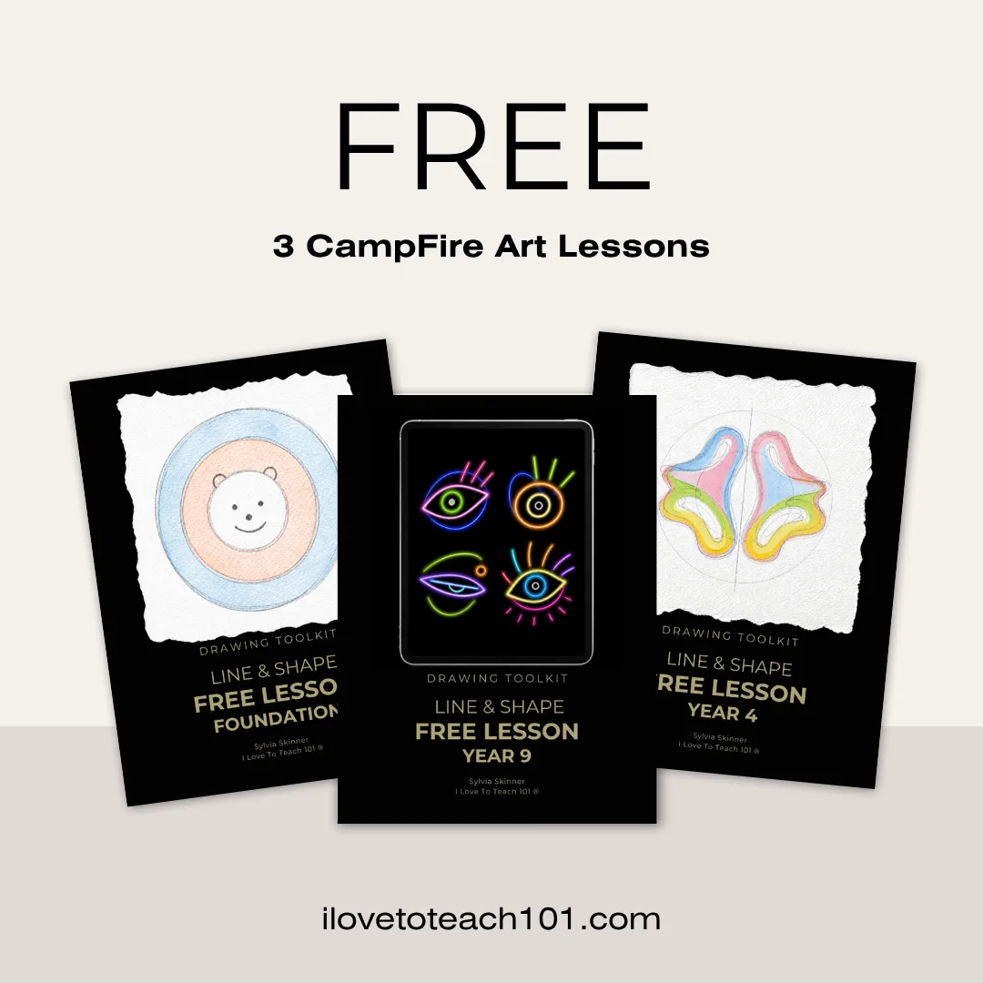 I Love To Teach 101 3 love to teach FREE art lessons from the CampFire collection