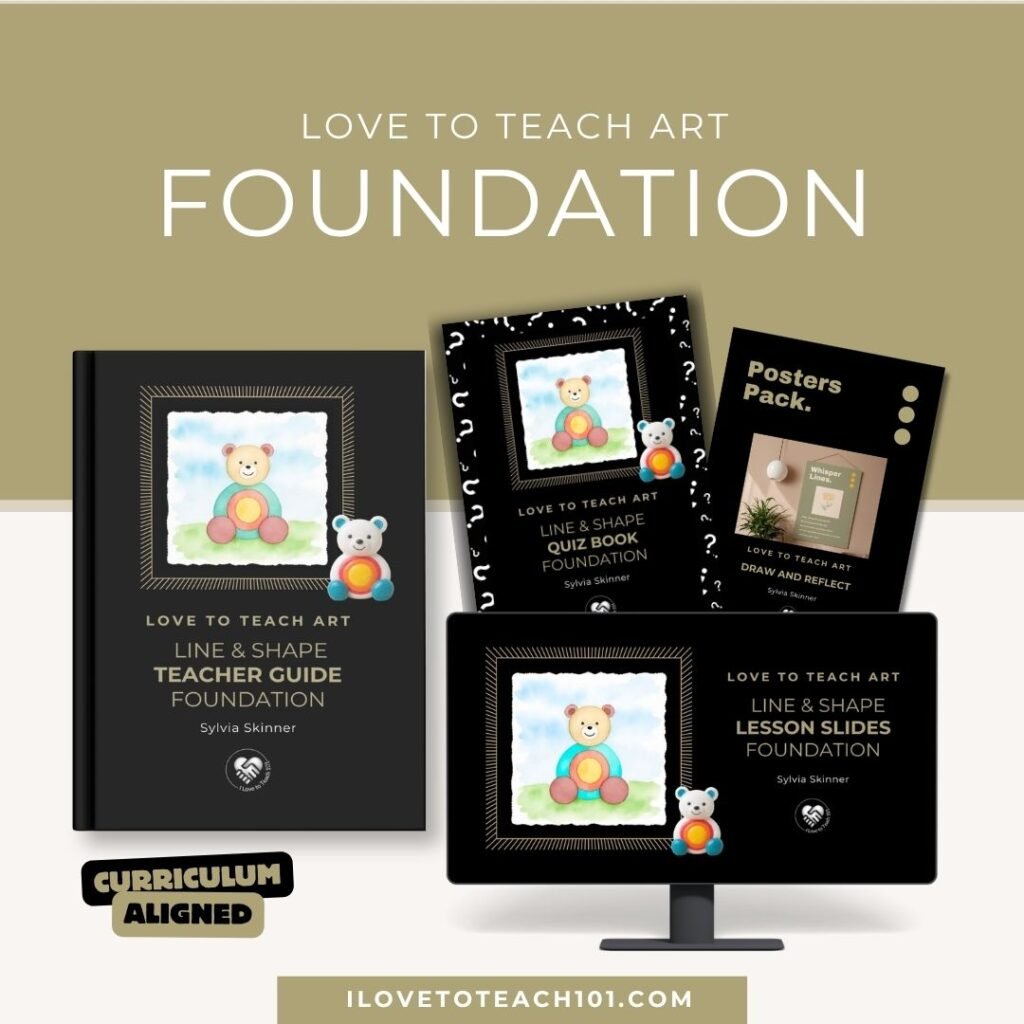 foundation line and shape art lessons package ready to teach