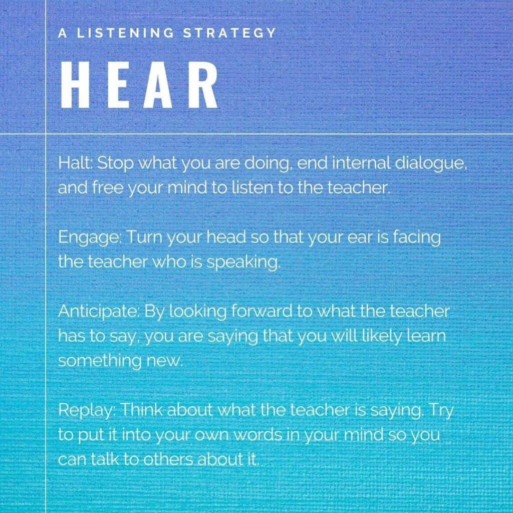 A Listening Classroom Management Strategy