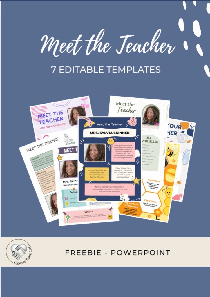 7 Meet the teacher Editable Templates to intro yourself to parents