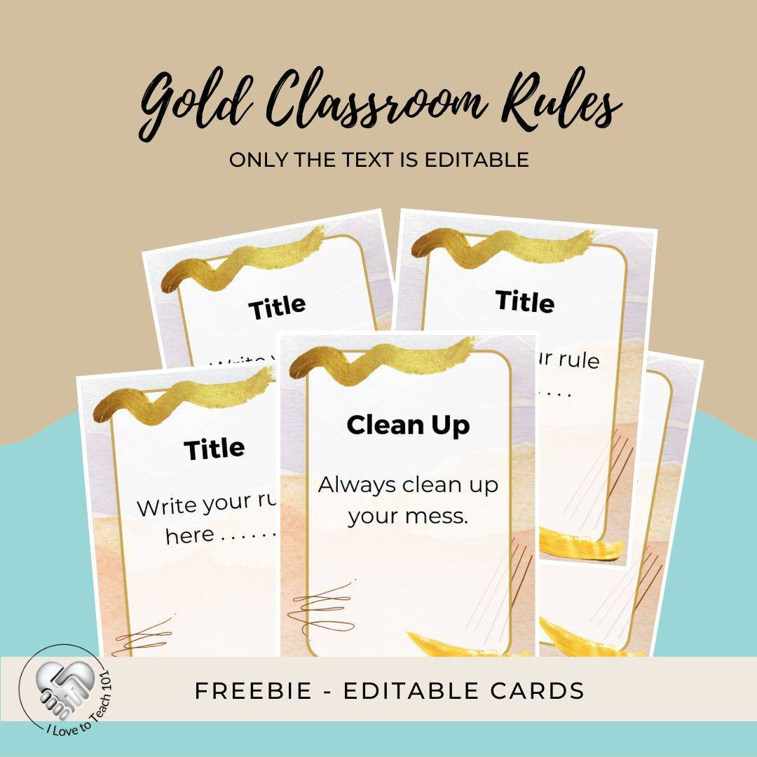 7 Ways to Improve Student Success and FREE Rules Card Set