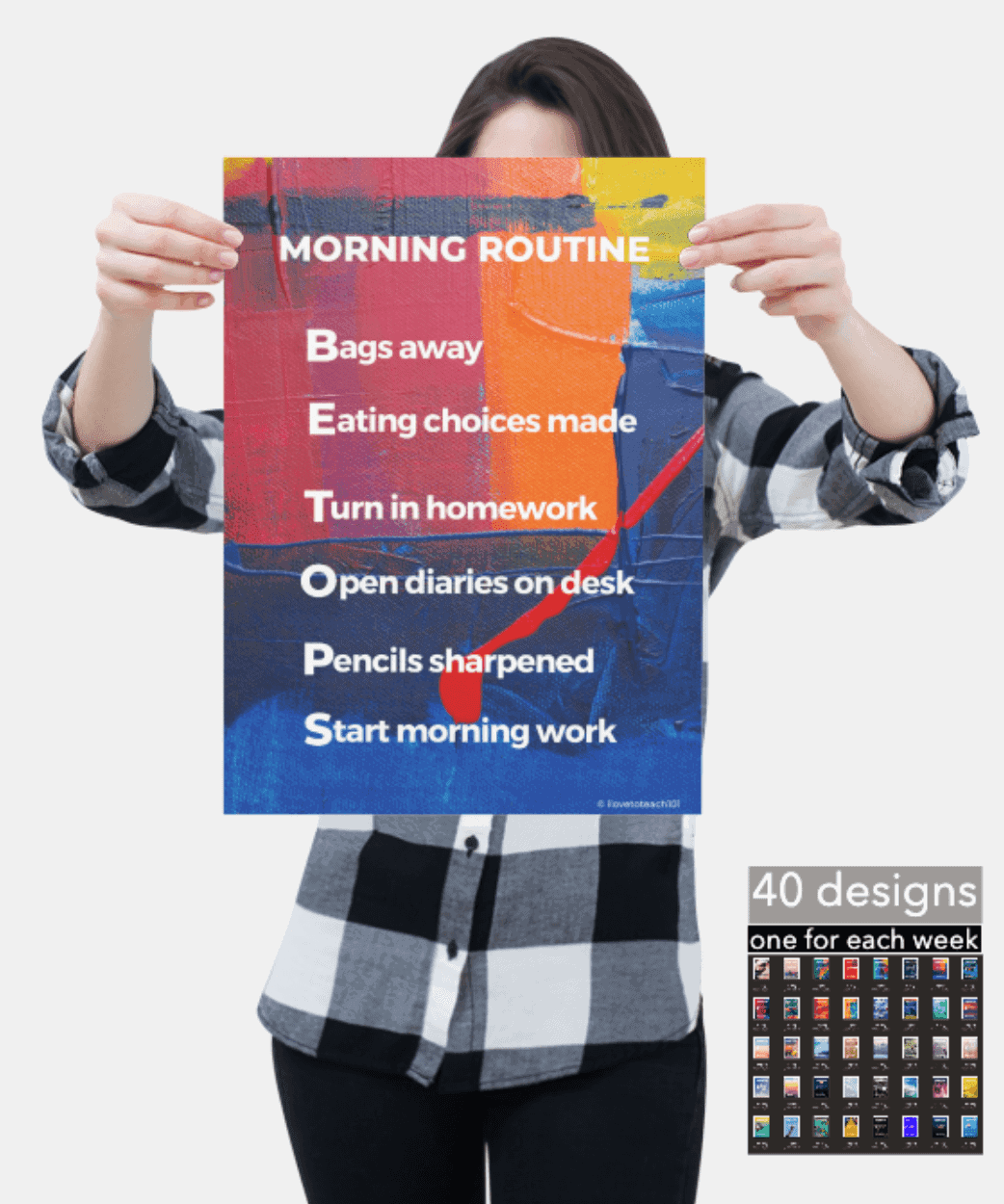 FREE morning routine posters