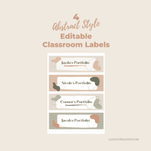 Abstract Classroom Labels
