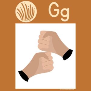 Auslan Alphabet Poster 8