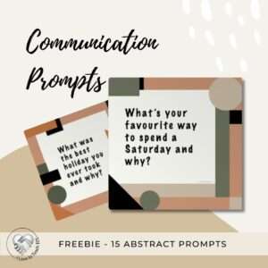 15 Abstract Communication Prompt cards