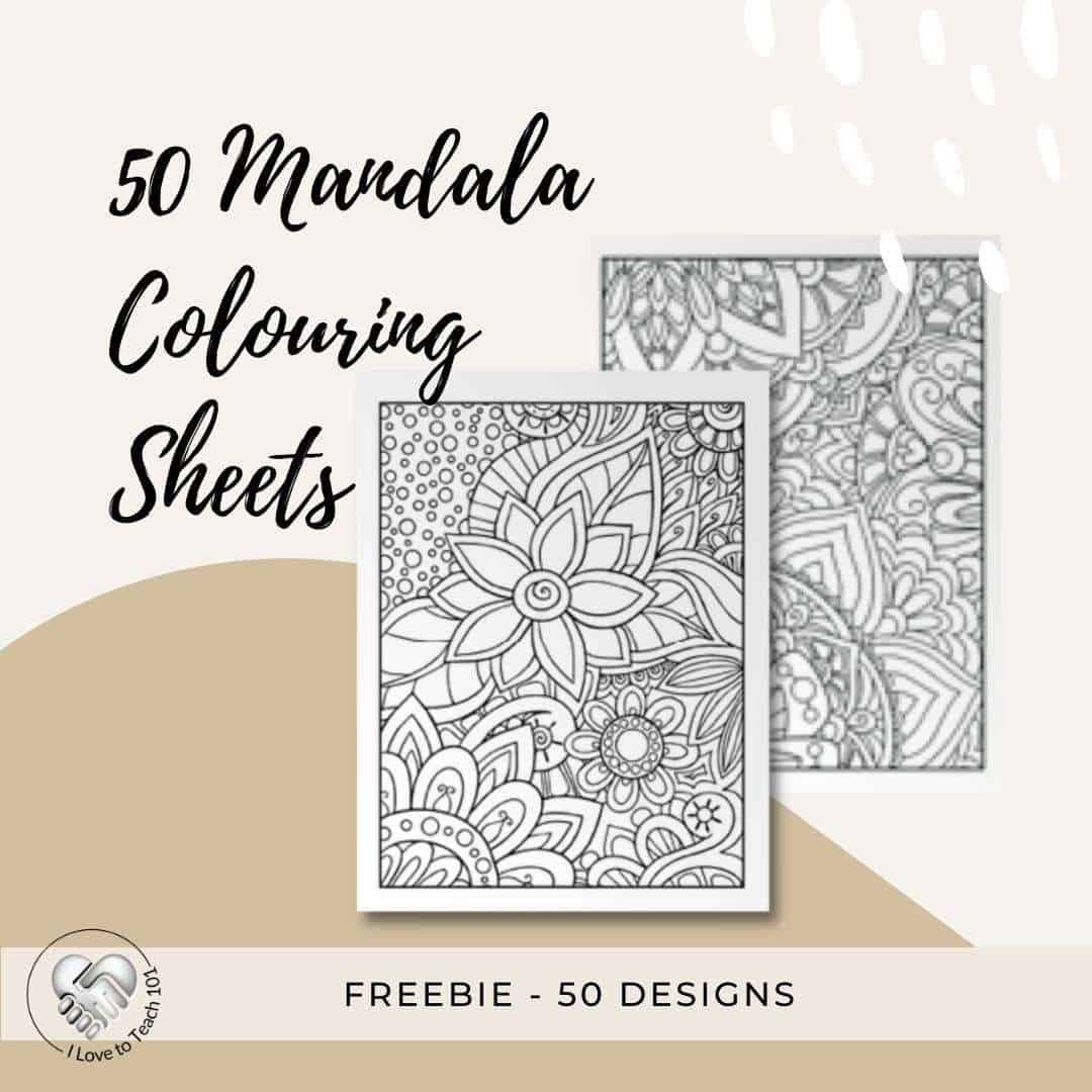 50 Mandala Colouring Sheets