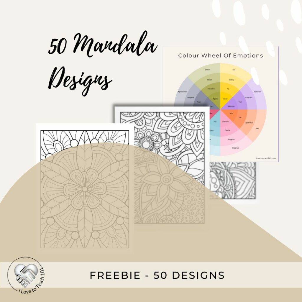 50 Mandala Designs and Colourwheel Emotions