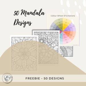 50 Mandala Designs and Colourwheel Emotions