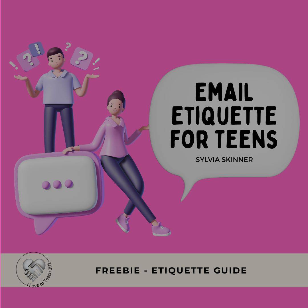 Email Etiquette for Teens free student guide