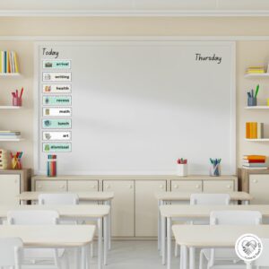 Schedule Cards Easily Boost Social and Emotional Learning - see them on my whiteboard