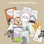 10 FREE Yet! Growth Mindset SEL Posters - animal themed