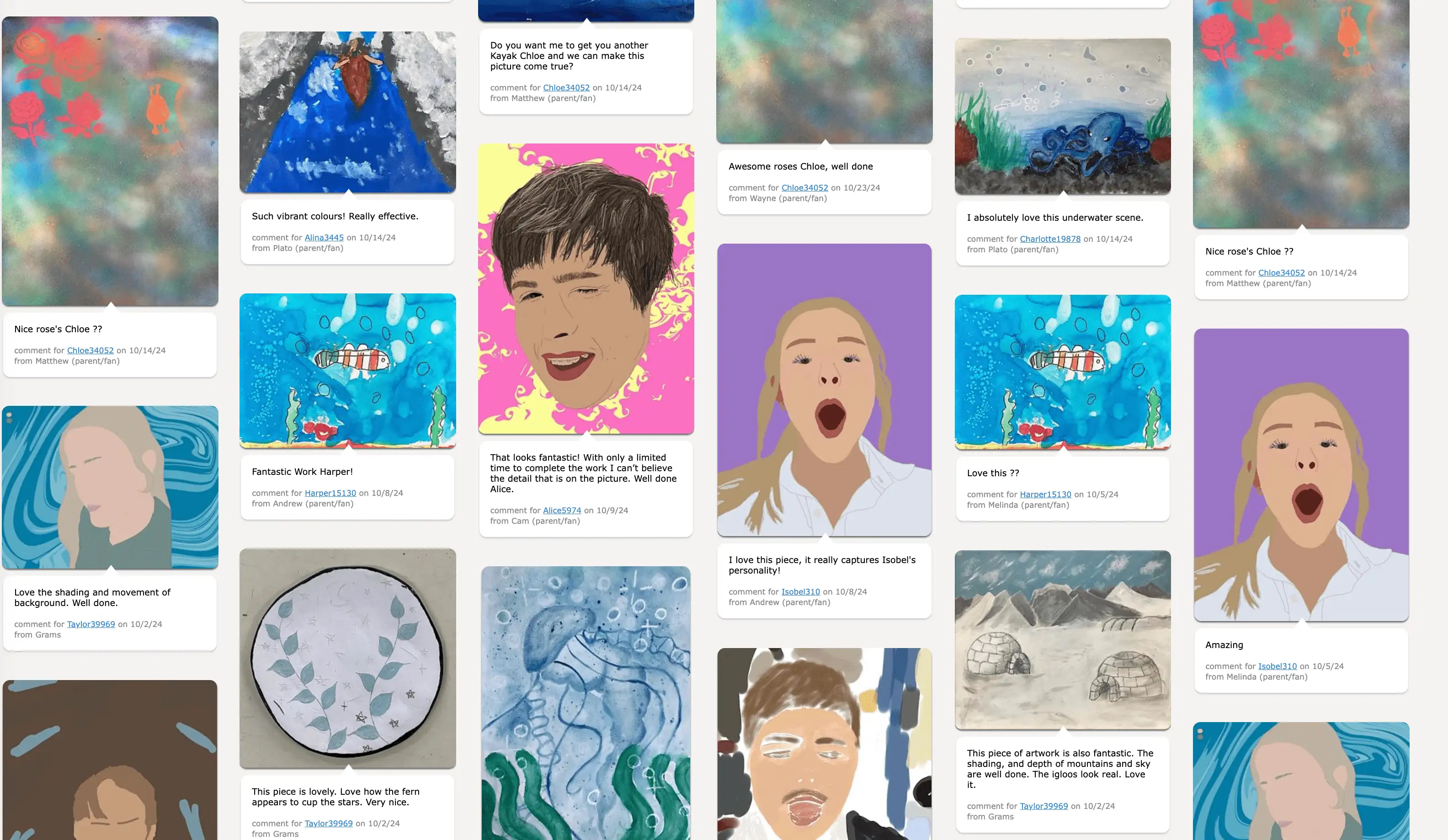 Artsonia Guide: 10 Tips to Empower Art Students with Tech 11 Artsonia can help improve parent communication with comment feedback