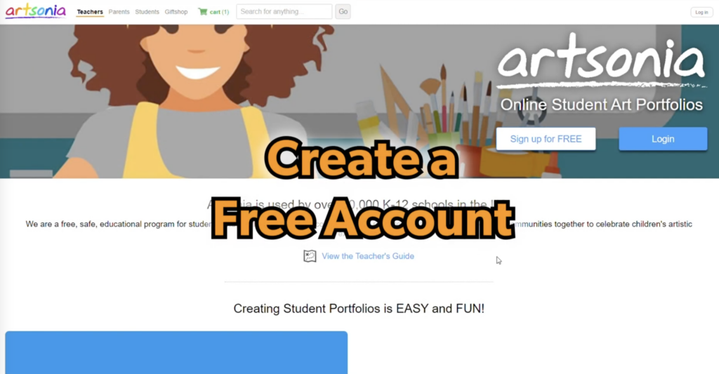 Artsonia - sign up it's FREE and easy to use