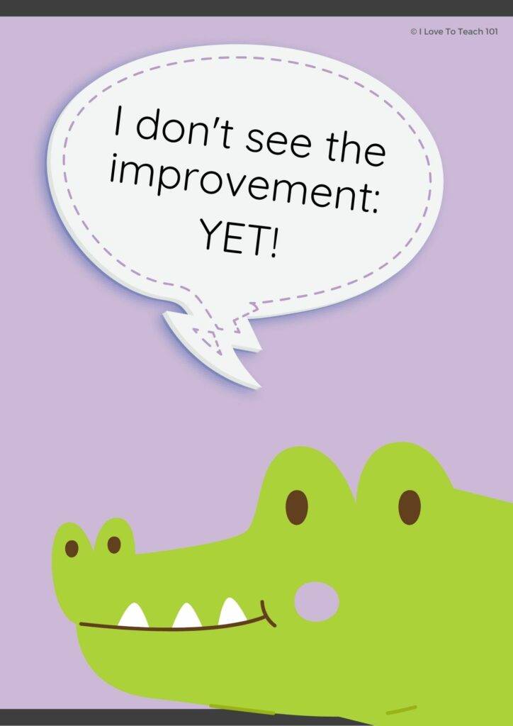 YET! Growth Mindset SEL Posters - freebie (A3) poster 10