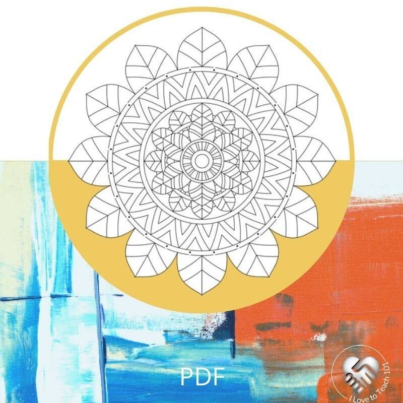 FREE digital colouring mandalas book 1