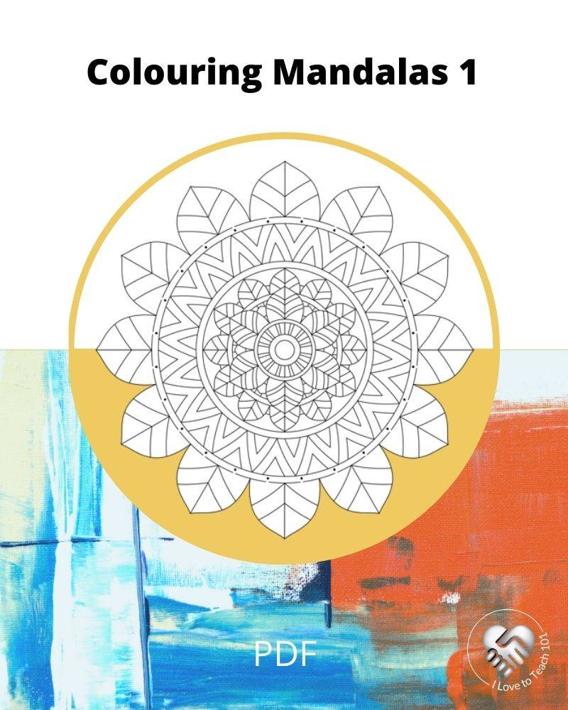 FREE digital colouring mandalas book 1