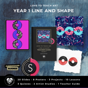 easy to teach year 1 line and shape art lessons - love to teach art