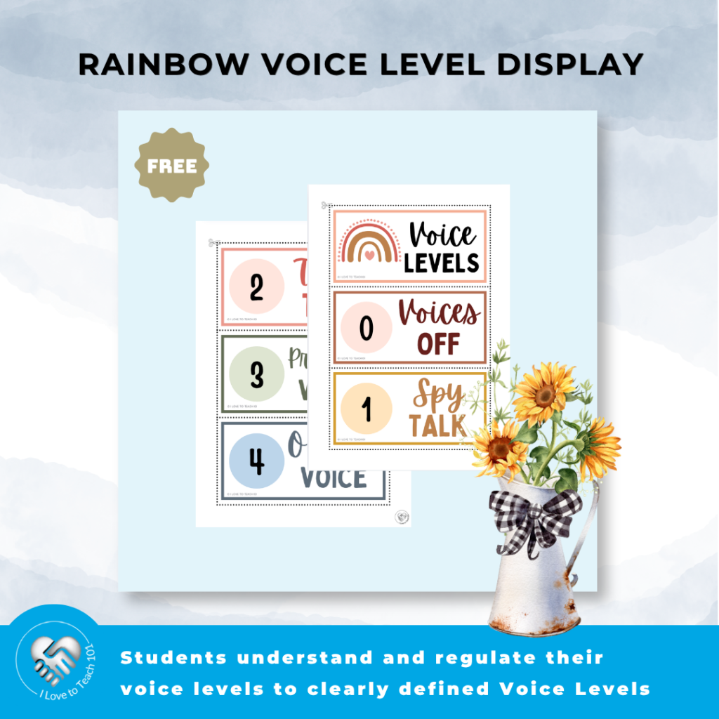freebie - Rainbow Voice Level Display