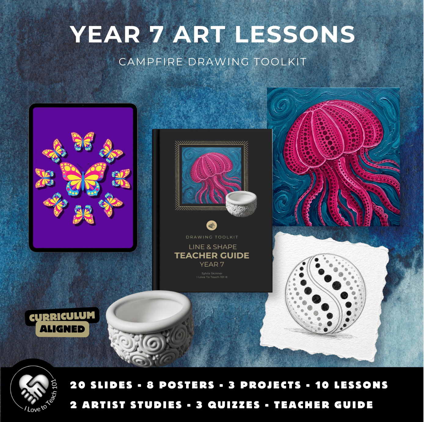 Year 7 Line and Shape Art Lessons: Polka Dots 6 Year 7 Line and Shape Art Lessons: Polka Dots