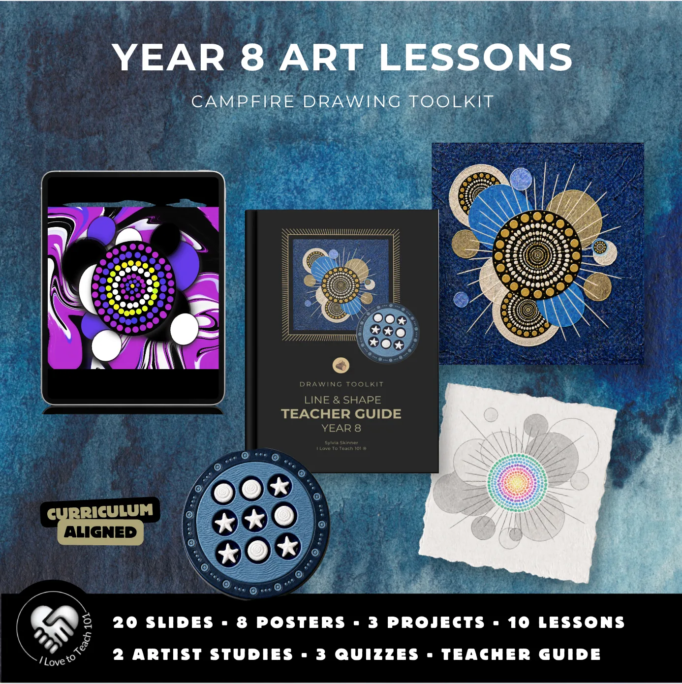 Year 8 Line and Shape Art Lessons: Circles and Mandalas